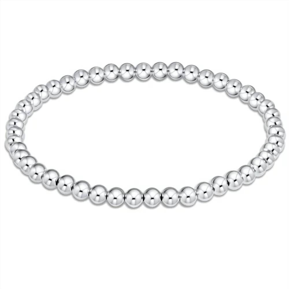 NEW ENEWTON women's classic 4mm bead bracelet in silver